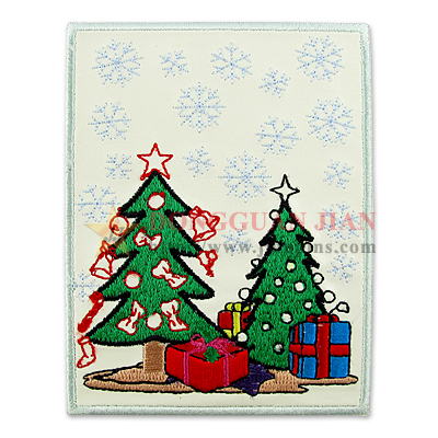 christmas embroidered patches